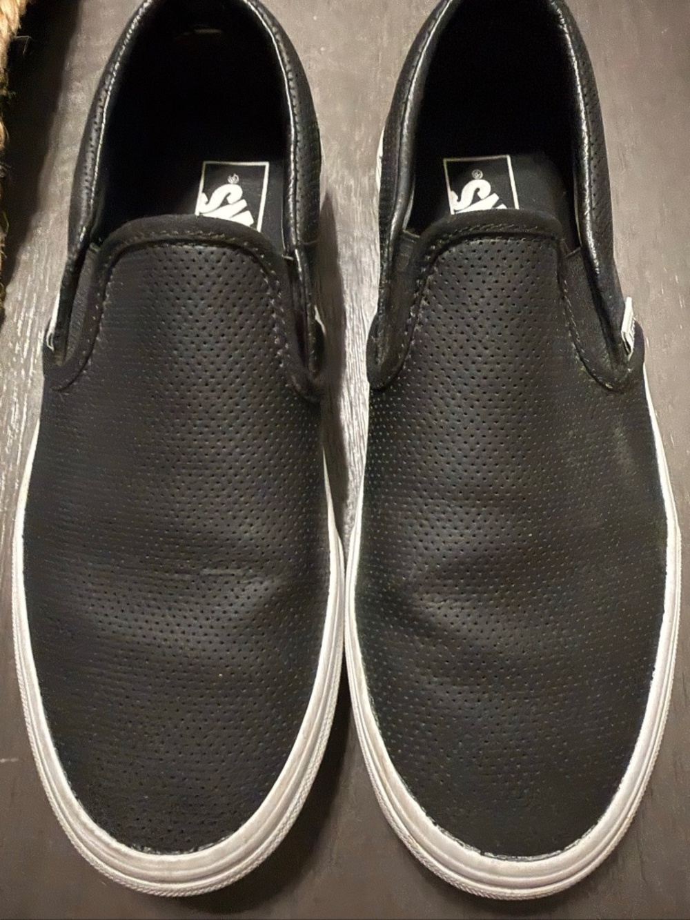 Vans Perforated Leather Slip-On Shoes Men’s 7